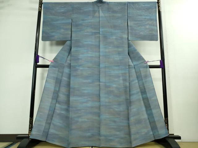 平和屋着物＊極上 夏物 小紋 霞文 暈し染め 逸品 DZAA9903kh5