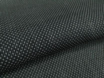 平和屋本店■極上　夏物　男性　白鷹お召　蚊絣　濃藍色地　逸品　未使用　DZAA9905kh5