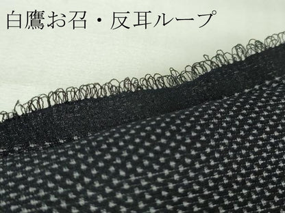 平和屋本店■極上　夏物　男性　白鷹お召　蚊絣　濃藍色地　逸品　未使用　DZAA9905kh5