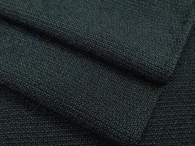 平和屋着物▽極上 男性 本塩沢 単衣 110亀甲 濃紺地 逸品 DZAA9908kh5