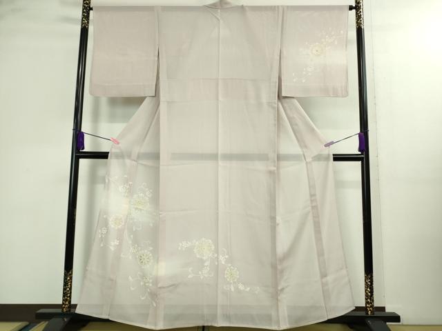 平和屋本店＊極上 夏物 訪問着 絽 五泉 花唐草文 暈し染め 反端付き 逸品 DZAA9910kh5