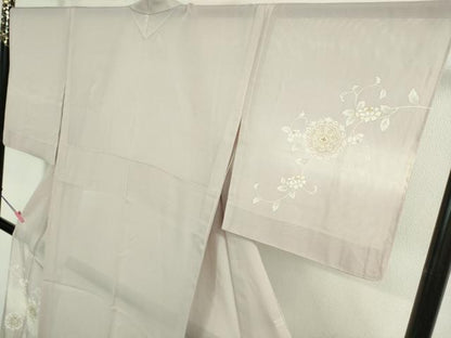 平和屋本店＊極上 夏物 訪問着 絽 五泉 花唐草文 暈し染め 反端付き 逸品 DZAA9910kh5