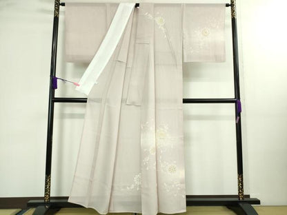 平和屋本店＊極上 夏物 訪問着 絽 五泉 花唐草文 暈し染め 反端付き 逸品 DZAA9910kh5