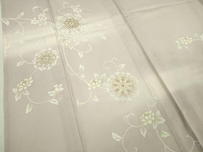 平和屋本店＊極上 夏物 訪問着 絽 五泉 花唐草文 暈し染め 反端付き 逸品 DZAA9910kh5