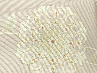 平和屋本店＊極上 夏物 訪問着 絽 五泉 花唐草文 暈し染め 反端付き 逸品 DZAA9910kh5