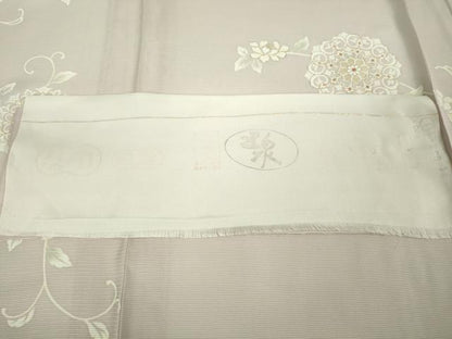 平和屋本店＊極上 夏物 訪問着 絽 五泉 花唐草文 暈し染め 反端付き 逸品 DZAA9910kh5