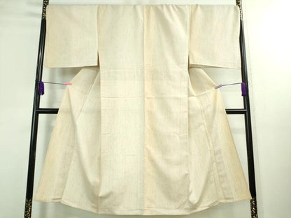 平和屋本店▽極上 男性 ぜんまい紬 単衣 キングサイズ 逸品 DZAA9912kh5