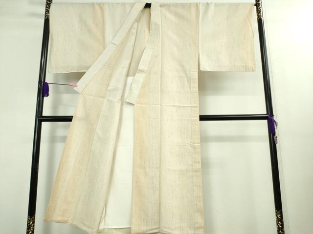平和屋本店▽極上 男性 ぜんまい紬 単衣 キングサイズ 逸品 DZAA9912kh5