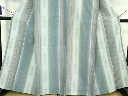 平和屋着物▽極上 紬 単衣 間道 逸品 DZAA9935kh5