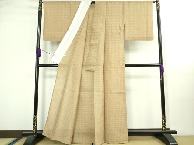 平和屋着物＊極上 夏物 紗紬 枯色地 逸品 DZAA9945kh5