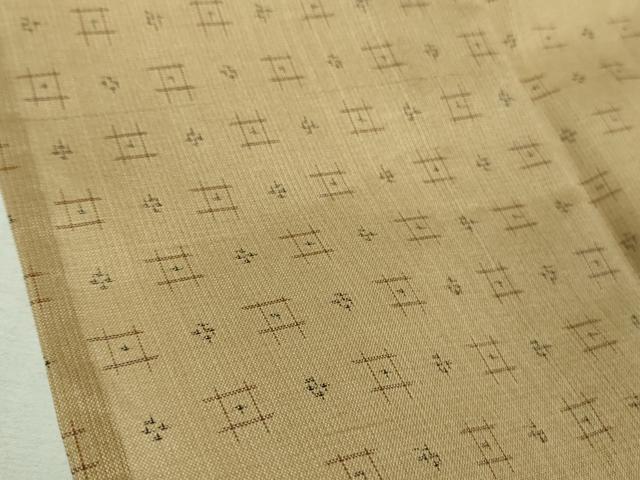 平和屋着物＊極上 夏物 紗紬 枯色地 逸品 DZAA9945kh5