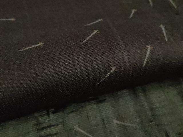 平和屋着物＊極上 夏物 絹芭蕉 紗紬 メダカ 紫黒色地 逸品 未使用 DZAA9946kh5