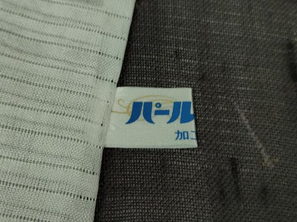 平和屋着物＊極上 夏物 絹芭蕉 紗紬 メダカ 紫黒色地 逸品 未使用 DZAA9946kh5