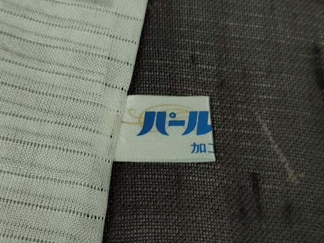 平和屋着物＊極上 夏物 絹芭蕉 紗紬 メダカ 紫黒色地 逸品 未使用 DZAA9946kh5