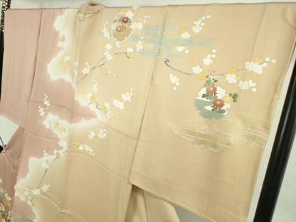 平和屋本店■極上　創業460年・千總　訪問着　駒刺繍　雪輪吉祥花文　暈し染め　金彩　逸品　DZAA9961kh5