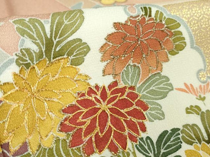 平和屋本店■極上　創業460年・千總　訪問着　駒刺繍　雪輪吉祥花文　暈し染め　金彩　逸品　DZAA9961kh5