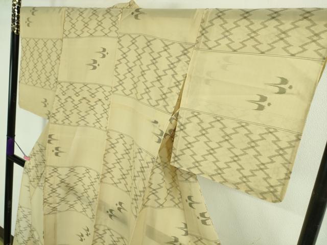 平和屋着物＊極上 夏物 本場琉球絣 夏琉球 蒸栗色地 逸品 DZAA9987kh5