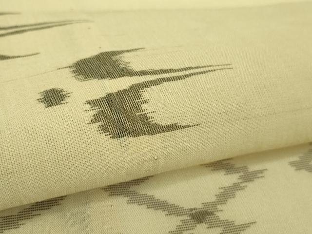 平和屋着物＊極上 夏物 本場琉球絣 夏琉球 蒸栗色地 逸品 DZAA9987kh5
