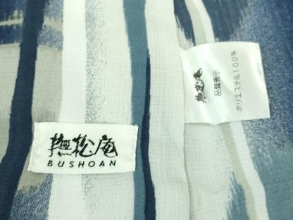 平和屋着物∴極上 夏物 撫松庵 小紋・浴衣兼用 セオアルファ 貝殻 洗える着物 逸品 DZAA9988kh5