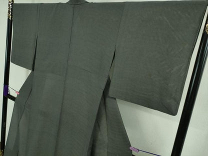 平和屋着物＊極上 夏物 小紋師 黒岩秀硯 江戸小紋 絽 行儀 黒×白 逸品 DZAA9989kh5