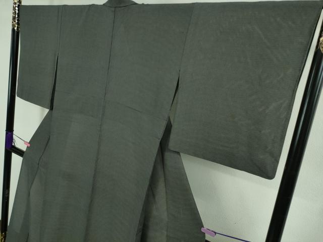 平和屋着物＊極上 夏物 小紋師 黒岩秀硯 江戸小紋 絽 行儀 黒×白 逸品 DZAA9989kh5