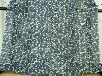 平和屋着物∴極上 夏物 小紋・浴衣兼用 綿紅梅 流水菊花文 逸品 DZAA9990kh5