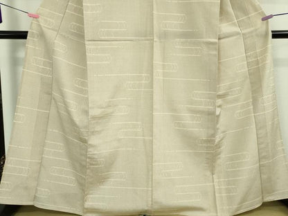 平和屋着物▽極上 本塩沢 単衣 110亀甲 流水文 逸品 DZAA9997kh5