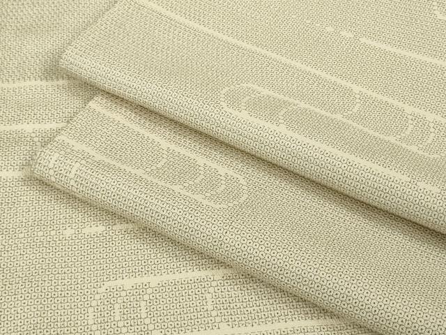 平和屋着物▽極上 本塩沢 単衣 110亀甲 流水文 逸品 DZAA9997kh5