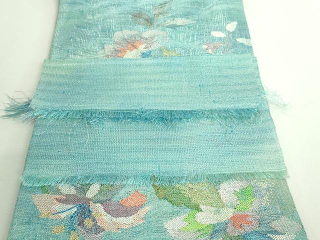 平和屋着物＊極上 夏物 太鼓柄袋帯 枝花文 金銀糸 逸品 DZAB0007kh5