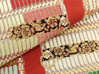 平和屋着物●極上 太鼓柄 本袋帯 龍村平蔵柄 威毛錦 金銀糸 逸品 DZAB0034kh5