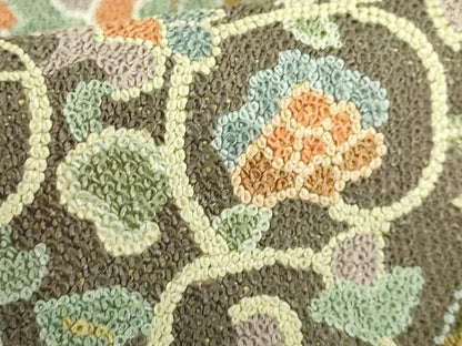 平和屋本店■最高級　中国三大刺繍　相良刺繍　総刺繍　袋帯　100万粒　総詰め　切嵌花唐草　金糸　逸品　DZAB0072kh5
