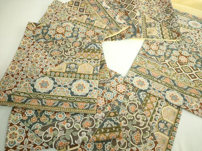 平和屋本店■最高級　中国三大刺繍　相良刺繍　総刺繍　袋帯　100万粒　総詰め　切嵌花唐草　金糸　逸品　DZAB0072kh5