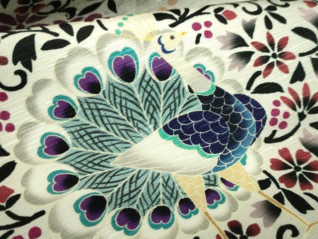 平和屋着物●極上 全通柄 京袋帯 WAKKA ワッカ 孔雀花文 逸品 DZAB0076kh5