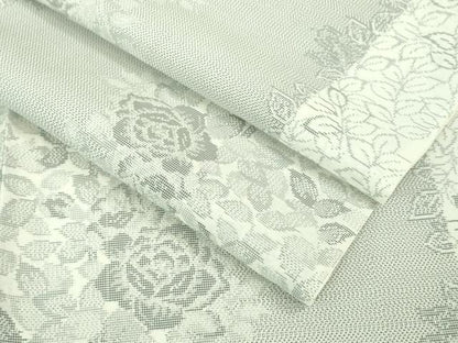 平和屋着物■極上　夏物　本場大島紬　夏大島　草花間道　逸品　DZAB0126kh5
