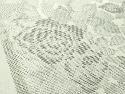 平和屋着物■極上　夏物　本場大島紬　夏大島　草花間道　逸品　DZAB0126kh5