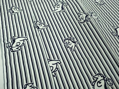 平和屋着物∴希少 夏物 浴衣 綿 黄桜 カッパ 河童 高島屋扱い 逸品 DZAB0131kh5