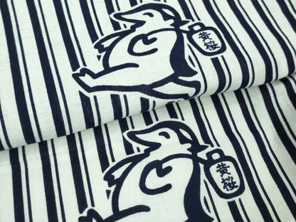 平和屋着物∴希少 夏物 浴衣 綿 黄桜 カッパ 河童 高島屋扱い 逸品 DZAB0131kh5