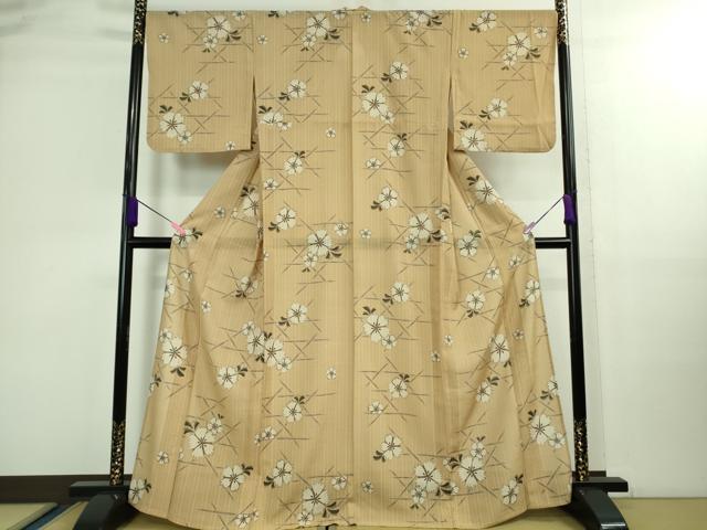 平和屋着物＊極上 夏物 こむさでもーど・COMME CA DU MODE 小紋 舞花文 洗える着物 逸品 DZAB0134kh5