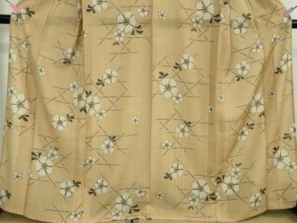 平和屋着物＊極上 夏物 こむさでもーど・COMME CA DU MODE 小紋 舞花文 洗える着物 逸品 DZAB0134kh5