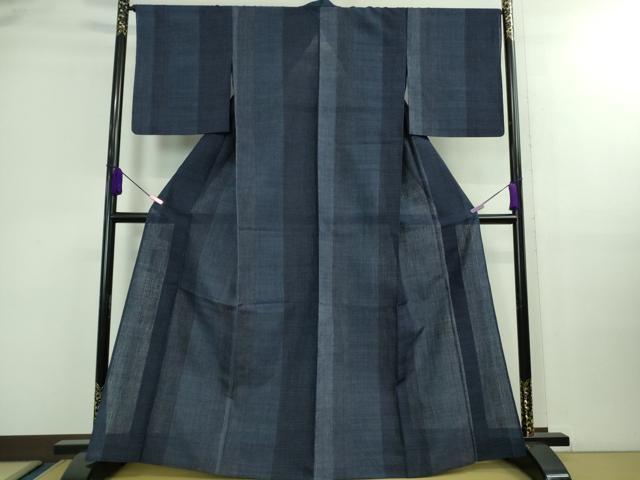 平和屋着物＊極上 夏物 結城紬 夏結城 80亀甲 間道 大丸扱い 逸品 DZAB0137kh5