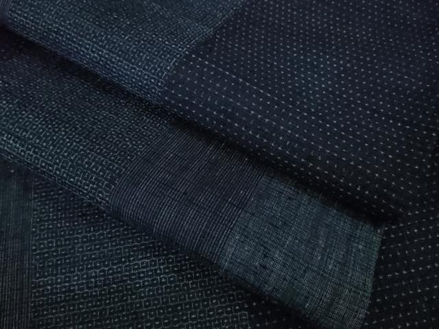 平和屋着物＊極上 夏物 結城紬 夏結城 80亀甲 間道 大丸扱い 逸品 DZAB0137kh5