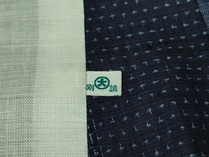 平和屋着物＊極上 夏物 結城紬 夏結城 80亀甲 間道 大丸扱い 逸品 DZAB0137kh5