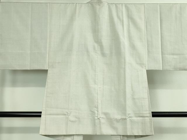 平和屋本店■極上　男性　本場大島紬　白大島　長羽織　羽裏・龍　逸品　DZAB0142kh5