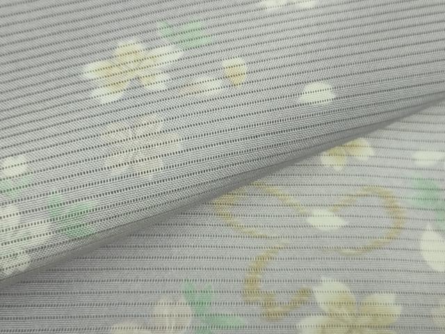 平和屋着物＊極上 夏物 小紋 絽 舞花文 藤色地 暈し染め 逸品 未使用 DZAB0145kh5