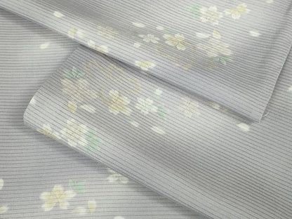 平和屋着物＊極上 夏物 小紋 絽 舞花文 藤色地 暈し染め 逸品 未使用 DZAB0145kh5