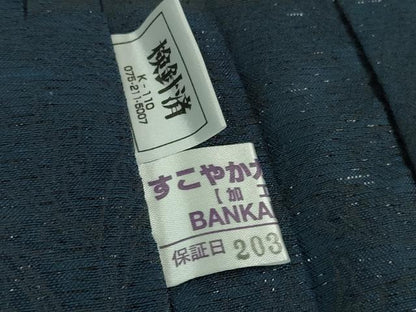 平和屋着物■極上　BANKANわものや　長羽織　単衣　螺鈿　銀通し地　たとう紙・残布付き　逸品　未使用　DZAB0185kh5