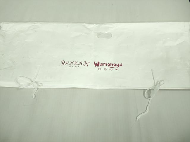 平和屋着物■極上　BANKANわものや　長羽織　単衣　螺鈿　銀通し地　たとう紙・残布付き　逸品　未使用　DZAB0185kh5