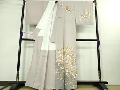 平和屋本店■極上　中国三大刺繍　相良刺繍　総刺繍　訪問着　宝尽くし　枝花文　淡紅藤色地　逸品　DZAB0188kh5