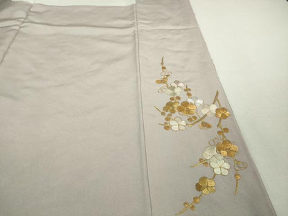 平和屋本店■極上　中国三大刺繍　相良刺繍　総刺繍　訪問着　宝尽くし　枝花文　淡紅藤色地　逸品　DZAB0188kh5