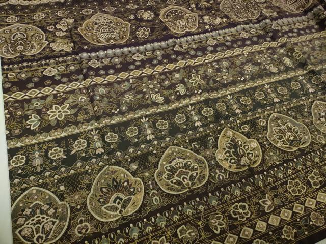平和屋本店■極上　中国三大刺繍　スワトウ刺繍　汕頭刺繍　総刺繍　訪問着　花唐草文　金糸　ますいわ屋扱い　逸品　DZAB0189kh5